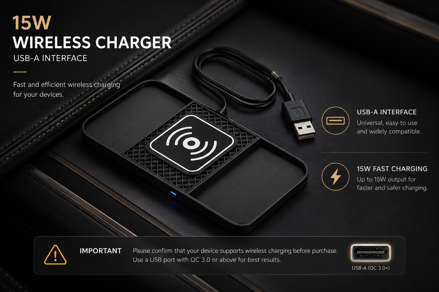 Nexora ChargePad™ – Wireless Car Charger