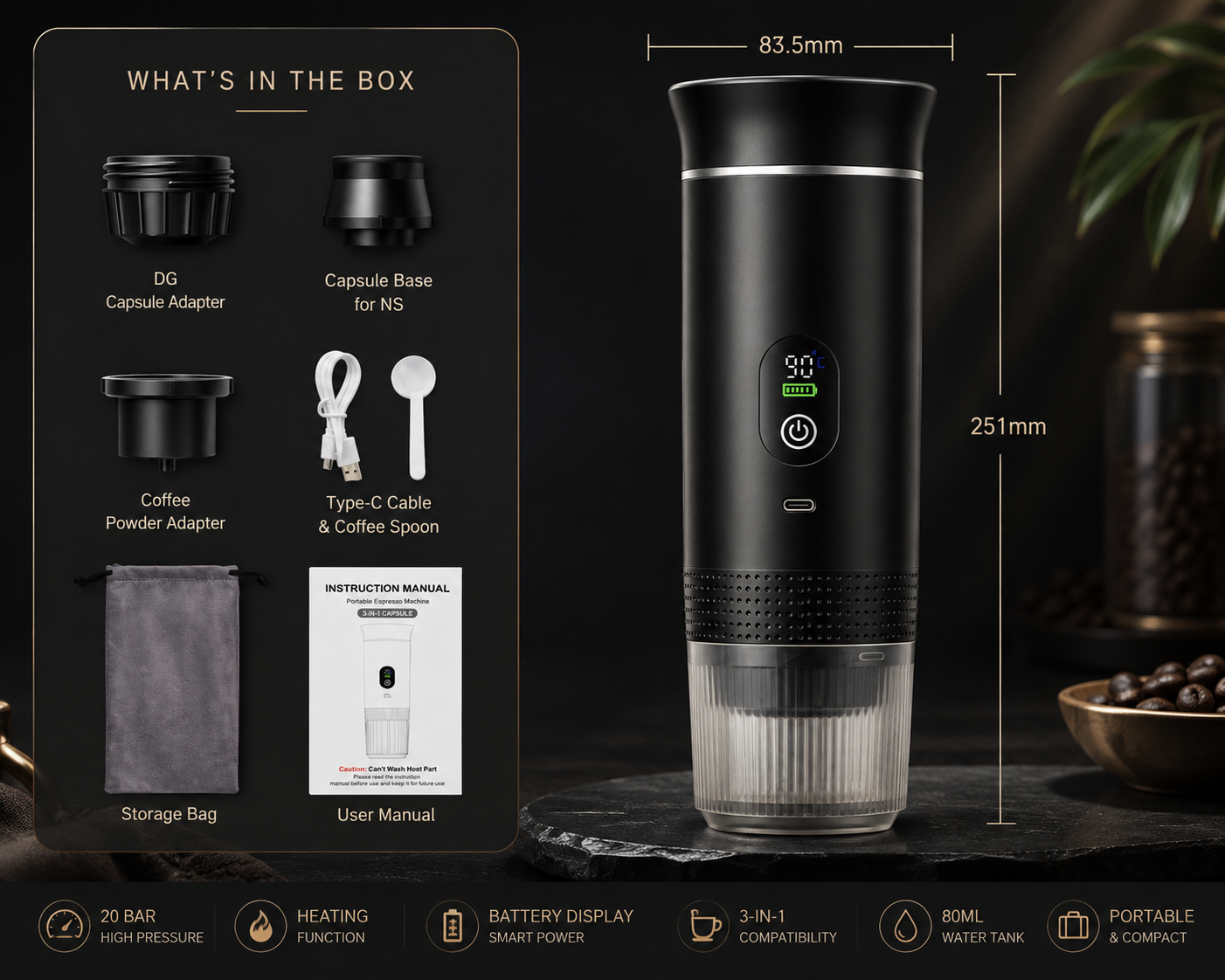 Nexora™ Portable Espresso Pro