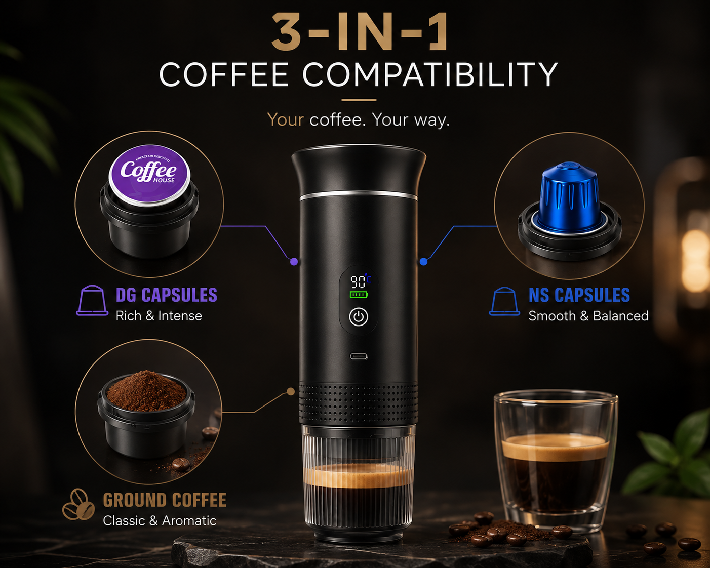 Nexora™ Portable Espresso Pro