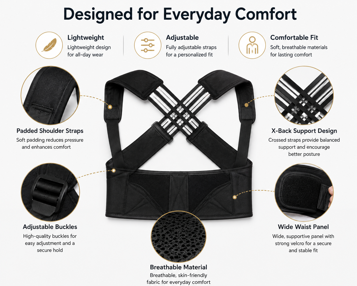 Nexora PostureAlign™ Back Brace